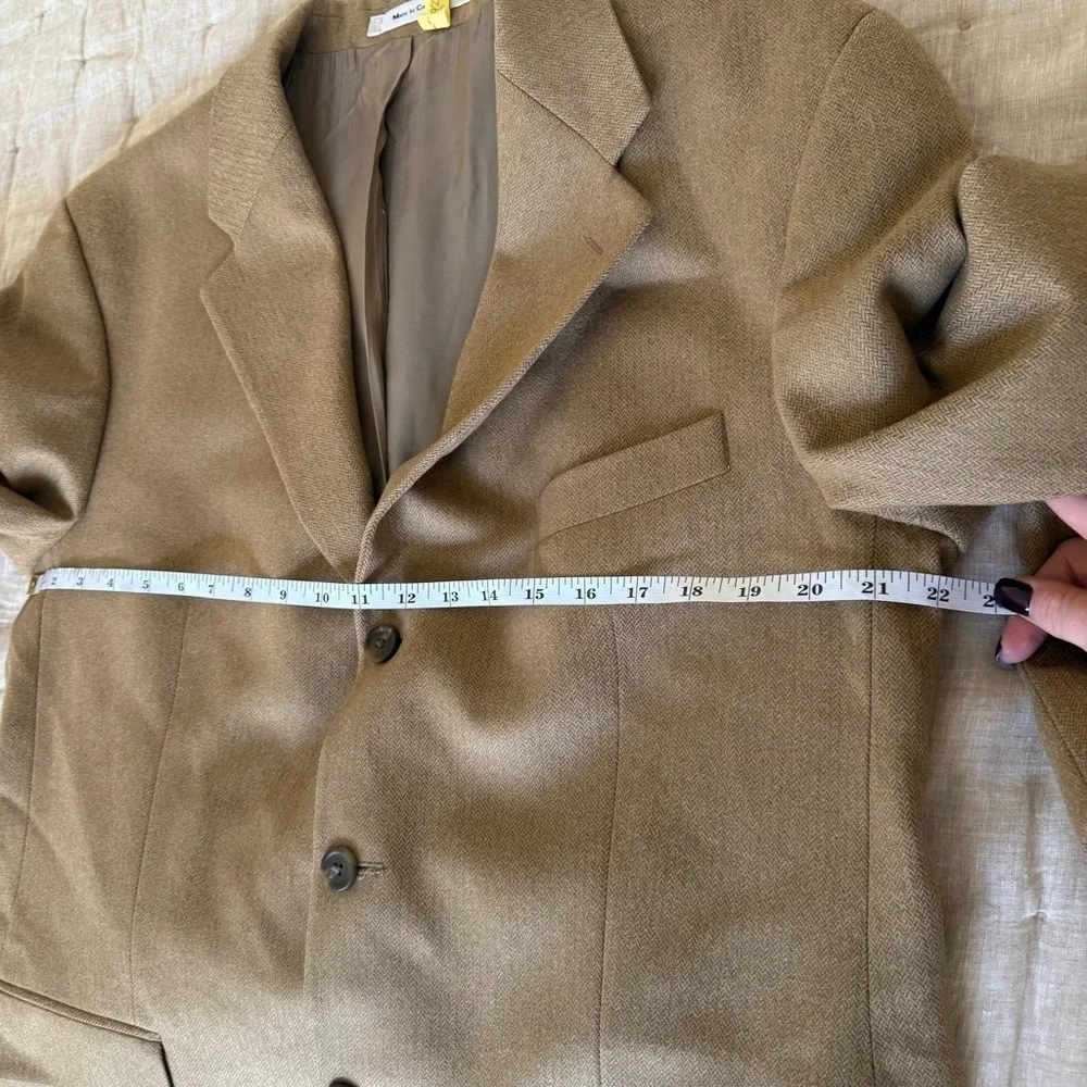 Vintage Polo Ralph Lauren Blazer Mens 44L Wool Camel color